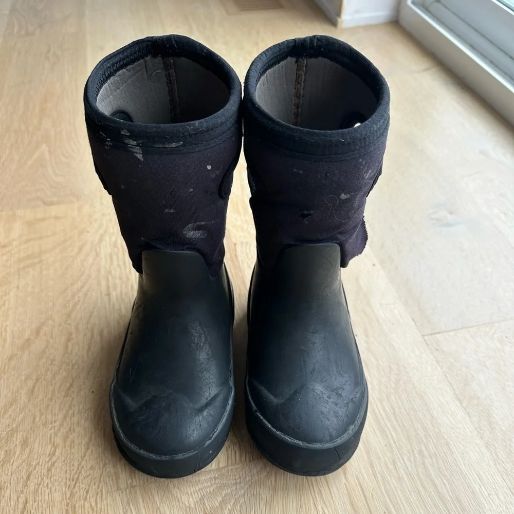 Bogs Black Kids Waterproof Boots
